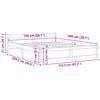 vidaXL Sengeramme heltre 150x200 cm King Size
