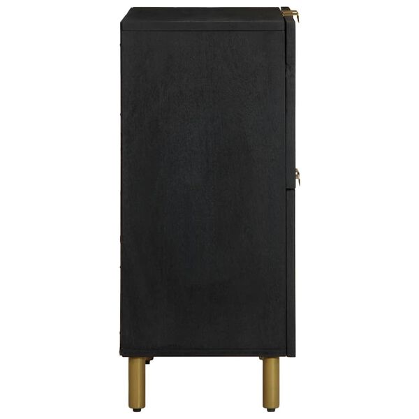 vidaXL Skjenk svart 60x33x75 cm konstruert tre