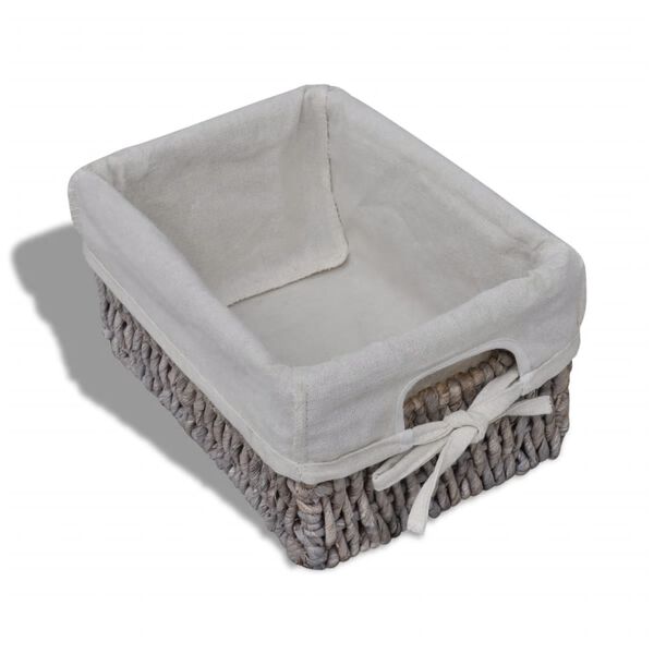 vidaXL Oppbevaringshylle 3 vevde kurver brun tre