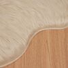 vidaXL Faux Skinnmatte Tafalla Beige 60 x 90 cm Polyester