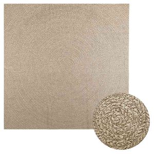 vidaXL Teppe ZIZUR beige 240x240cm jute-utseende innend&oslash;rs og utend&oslash;rs