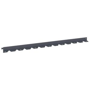 vidaXL Gjerdekant 10 stk. 102 x 4 x 4 cm St&aring;l Antrasitt