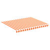 vidaXL Erstatningsduk for markise gul og oransje 300x250 cm polyester
