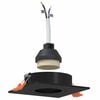 vidaXL Spotlight 24 stk. Svart 9 x 9 x 2 cm Aluminium