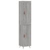 vidaXL Highboard gr&aring; sonoma 34,5x34x180 cm konstruert tre