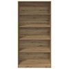 vidaXL Garderobe artisan eik 100x50x200 cm konstruert tre
