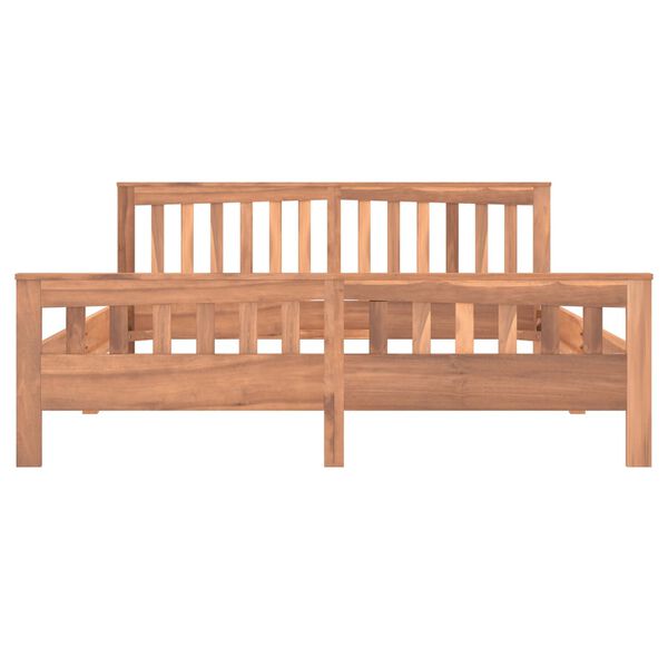 vidaXL Sengeramme heltre teak 160x200 cm