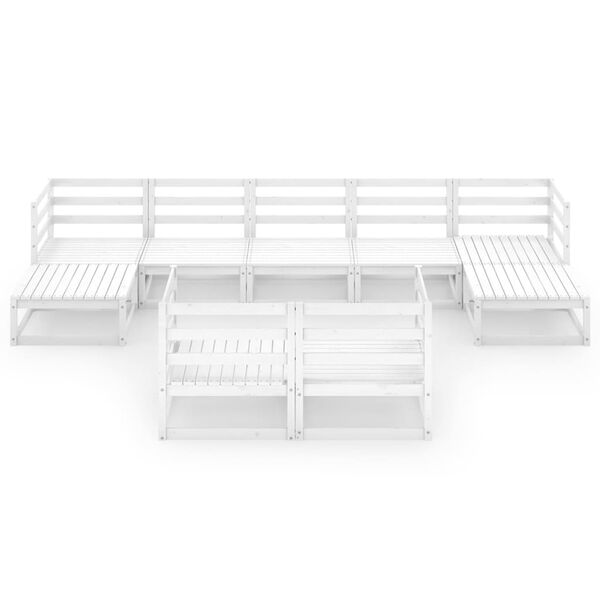 vidaXL Hagesofagruppe 9 deler heltre furu