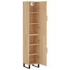 vidaXL Highboard sonoma eik 34,5x34x180 cm konstruert tre