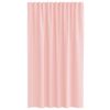 vidaXL Voilegardiner med hemper 2 stk rosa 140x175 cm