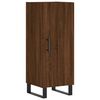 vidaXL Highboard brun eik 34,5x34x180 cm konstruert tre