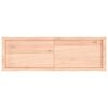 vidaXL Bordplate 140x60x(2-6) cm ubehandlet heltre eik naturlig kant