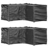 vidaXL L-formet hagem&oslash;beltrekk 2 stk 16 maljer 215x215x90 cm