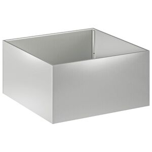 vidaXL Hageblomsterpotte S&oslash;lv 80 x 80 x 40 cm Galvanisert st&aring;l