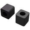 vidaXL Skuffholder 2 stk. Svart 15 x 15 x 15mm PP Copolymer