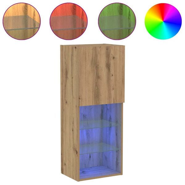 vidaXL TV-benksett Artisan Eik 40,5 x 30 x 102 cm Konstruert tre