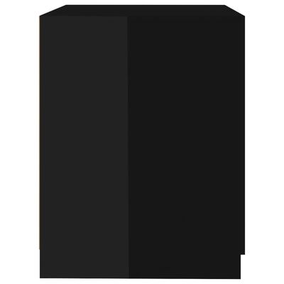 vidaXL Vaskemaskinskap høyglans svart 71x71,5x91,5 cm