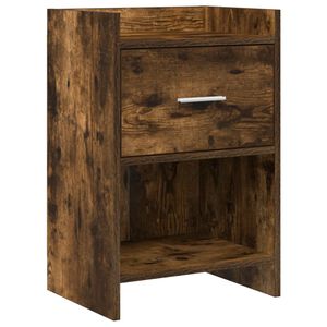 vidaXL Nattbord R&oslash;kt Eik 40 x 30 x 60 cm Konstruert tre