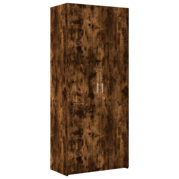 vidaXL Highboard røkt eik 80x42,5x185 cm konstruert tre