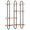vidaXL Vegghylle 90x20x116,5 cm grovt heltre mangotre