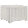 vidaXL 1-seters Hage Sofa Rattan Utseende PP Hvit