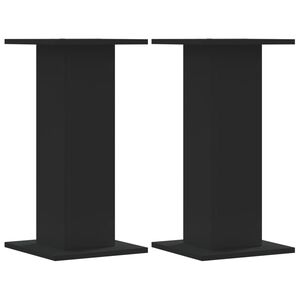 vidaXL H&oslash;yttalerstativ 2 stk svart 30x30x60 cm konstruert tre