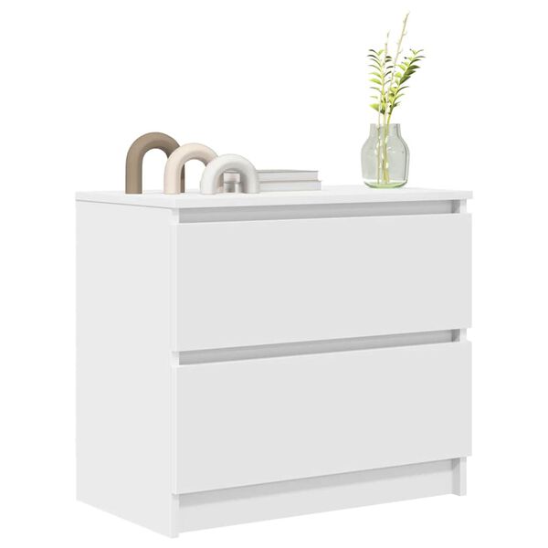 vidaXL TV-benk hvit 60x35x54 cm konstruert tre