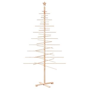 vidaXL Juletre av tre til pynt 210 cm heltre furu