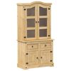 vidaXL Vitrine Corona 100x48,5x179 cm heltre furu