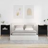 vidaXL Nattbord med skuff 2 pcs Svart 49 x 36 x 61 cm Konstruert tre