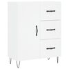 vidaXL Highboard hvit 69,5x34x180 cm konstruert tre