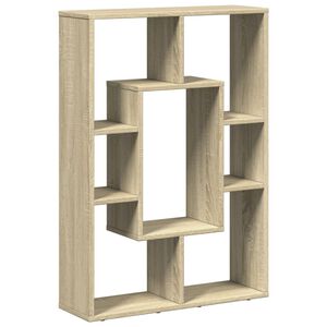 vidaXL Bokhylle sonoma eik 63x20x90 cm konstruert tre