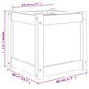 vidaXL Blomsterkasse 40x40x40 cm impregnert furu