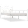 vidaXL Sengeramme hvit metall 100x200 cm