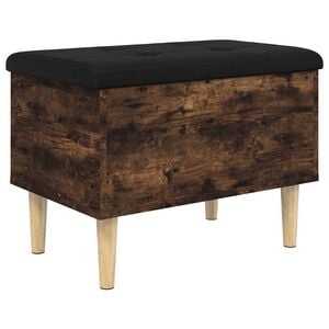 vidaXL Oppbevaringsbenk r&oslash;kt eik 62x42x46 cm konstruert tre
