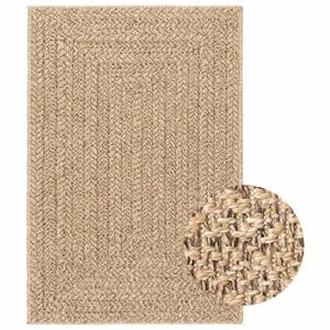 vidaXL Teppe ZIZUR 120x170 cm jute-utseende innend&oslash;rs og utend&oslash;rs