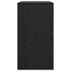 vidaXL Skrivebord med skuff Svart Eik 77,5 x 43 x 79 cm Konstruert tre