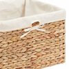 vidaXL Oppbevaringskurver 3 pcs Naturlig 35 x 30 x 25 cm Vannhyasint