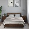 vidaXL Nattbord 2 stk brun eik 40x31x50 cm konstruert tre