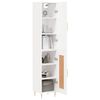 vidaXL Highboard hvit 34,5x34x180 cm konstruert tre