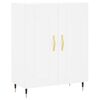 vidaXL Highboard hvit 69,5x34x180 cm konstruert tre