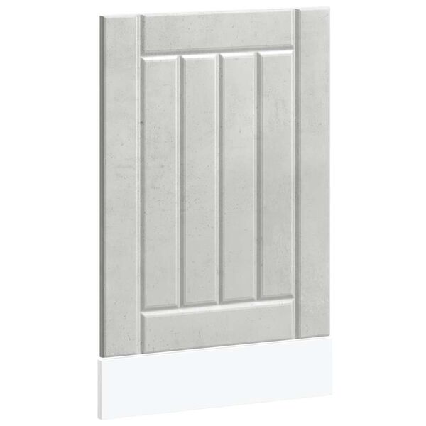 vidaXL Oppvaskmaskin Lucca betonggr&aring; konstruert tre