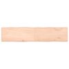 vidaXL Bordplate 180x40x(2-6) cm ubehandlet heltre eik naturlig kant