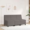 vidaXL | Modul Sofa Enhet Armfri | Lysegrå 55 x 74 x 82 cm Kordfløyel