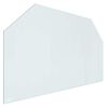 vidaXL Peisglassplate Gjennomsiktig 100 x 60 cm Glass