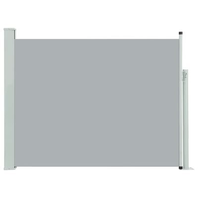 vidaXL Uttrekkbar sidemarkise 140x500 cm grå