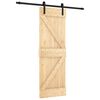 vidaXL Skyved&oslash;r 70 x 210 cm Massiv Furu Tre (Ubehandlet)