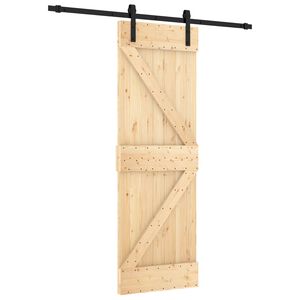 vidaXL Skyved&oslash;r 70 x 210 cm Massiv Furu Tre (Ubehandlet)
