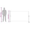 vidaXL Uttrekkbar sidemarkise 140 x 300 cm svart