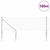 vidaXL Gjerdep&aring;le s&oslash;lv 100 x 0,6 m (12 x 12 mm nett) St&aring;l